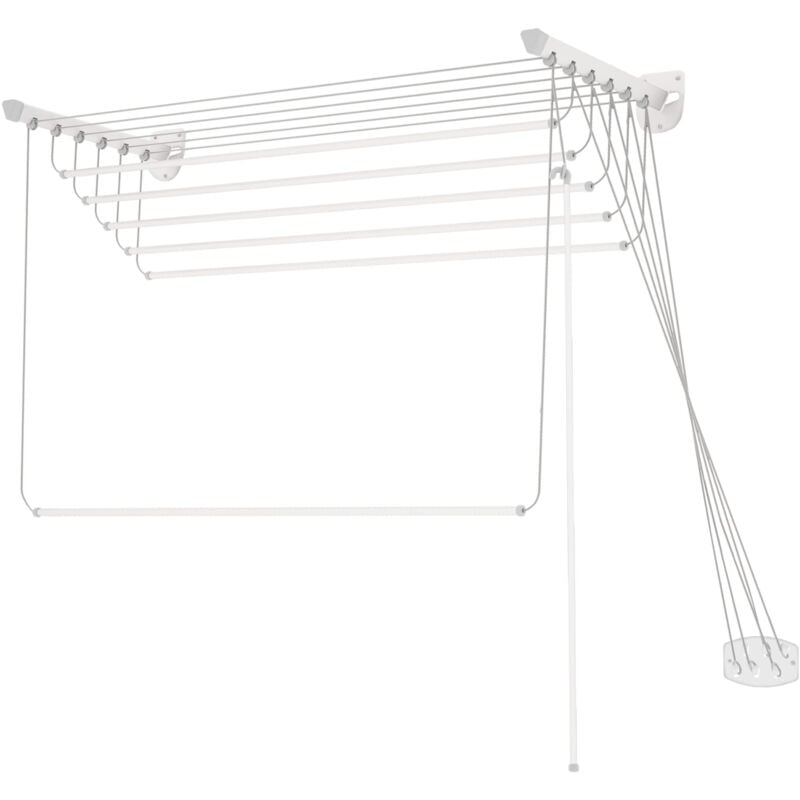 Colombo - Stendibiancheria a parete con 7,2 metri di capacità di stesura