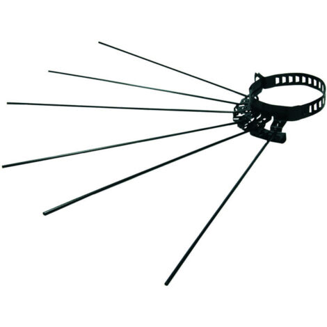 Stendibiancheria a raggiera   8/13 cm nero per tubo tubi di stufa stufe
