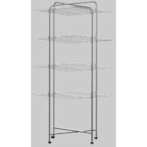 Stendibiancheria a torre eric 4 cm 70x70x165h