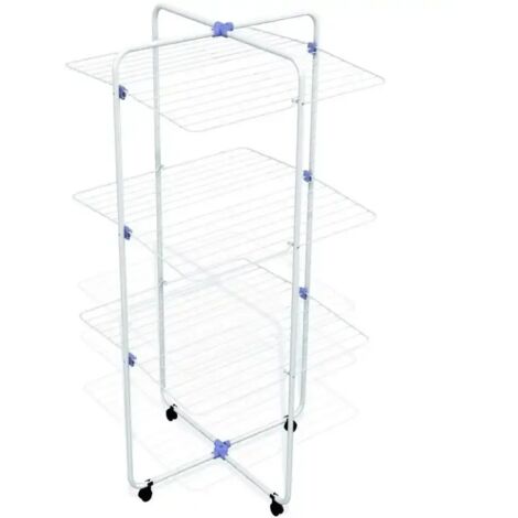 LANTUS Stendibiancheria Verticale XXL! Stendino Salvaspazio Richiudibile Pieghevole A Torre Con - Foto 13