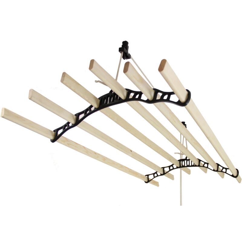 Monster shop Stendibiancheria Da Soffitto Con Stecche In Legno E Su...