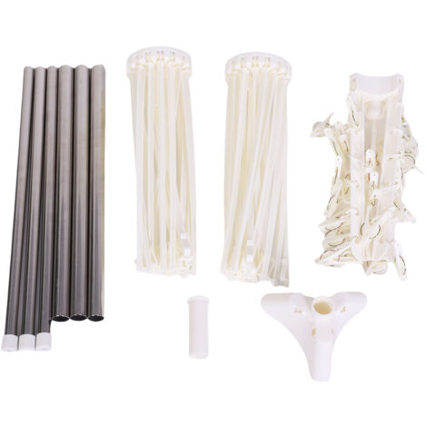 Stendibiancheria girevole a 360 gradi, design pieghevole, elevata capacità di carico, accessori per il bucato in acciaio inossidabile, 3 ripiani, bianco