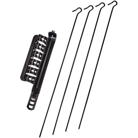 STENDIBIANCHERIA PER STUFA COLORE NERO - REGOLABILE DA 8 A 13 CM - DF 702083