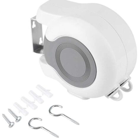 Stendibiancheria retrattile Ulisem, stendibiancheria estensibile per esterni, stendibiancheria retrattile a doppia parete per interni ed esterni, 26 m (2 x 13 m)