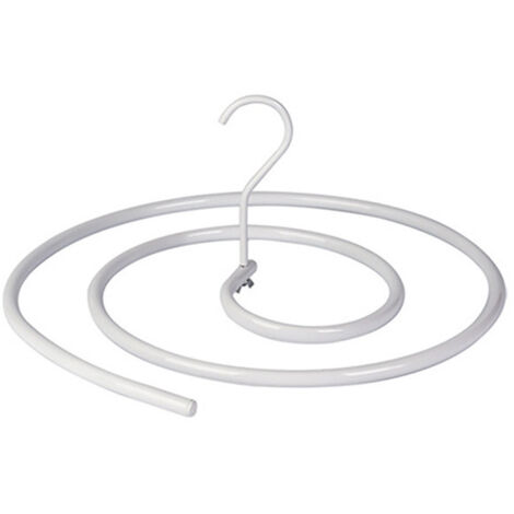 Stendibiancheria salvaspazio per asciugare la biancheria da letto, gancio multifunzionale a spirale in acciaio inox 304 per asciugare, bianco