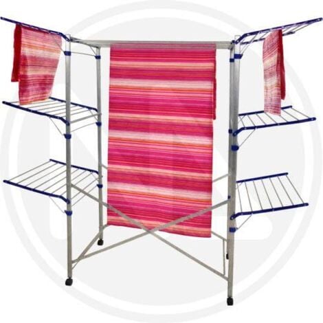 CINQUEPALMI Stendibiancheria stendilenzuola Cavalletto Alluminio PEGASUS 192X57X164H