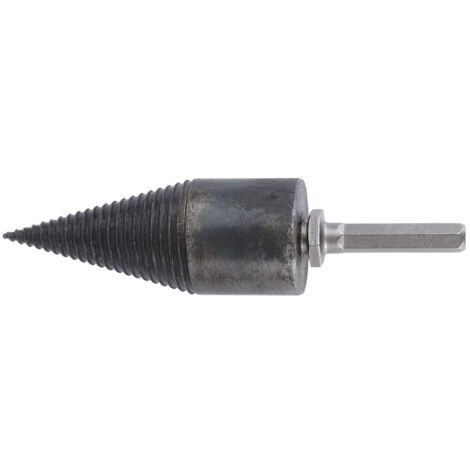 Step Drill Bit - Heavy Duty Firewood Drill Bit - Steel Splitting Drill Bit - Step Drill Bit for Metal Wood Plastic Multi-Hole Taper Drill Bit (Hexagonal Handle)