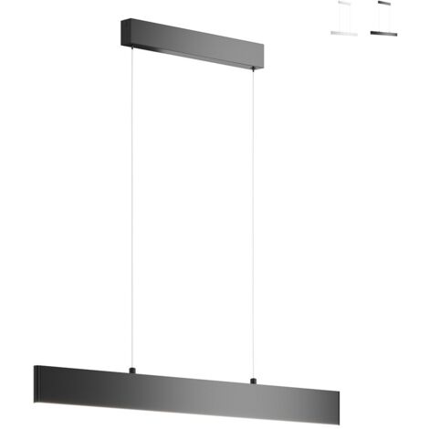 Step Lámpara colgante de techo lineal LED integrada negra