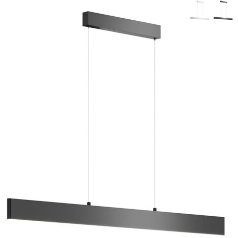 Step Lámpara colgante de techo lineal LED integrada negra