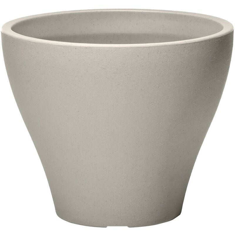 Fernway - Pot de fleurs - Béton Jardinière Balcon Léger et Facile à déplacer - Plastique rotomoulé - 50,8 x 50,8 x 61 cm - Gris - Step2