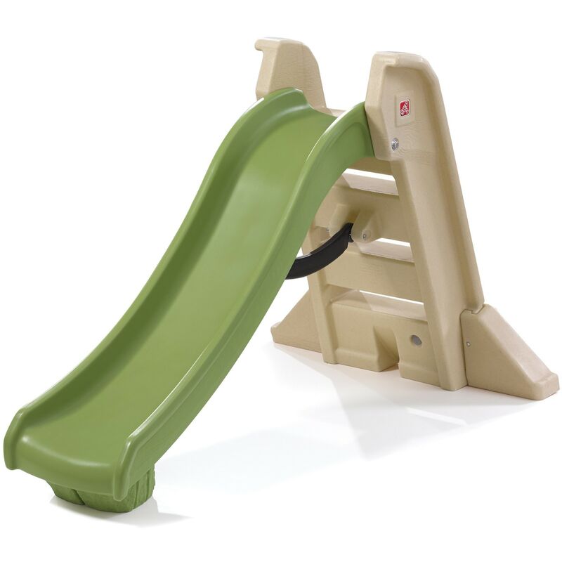 Play & Fold Toboggan pliant pour Enfants vert | Toboggan enfant | Toboggan de 162 cm en plastique - Vert - Step2