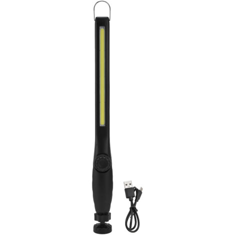 Stepless Dimming Inspection Lamp Portable COB Rechargeable Emergency Long Strip Work Light with Hook and Magnet