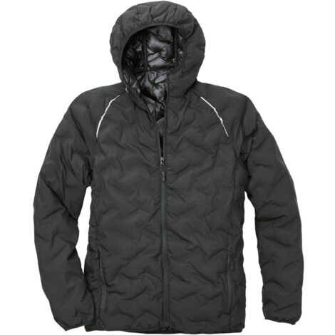 Steppjacke Reflektoren schwarz Größe L