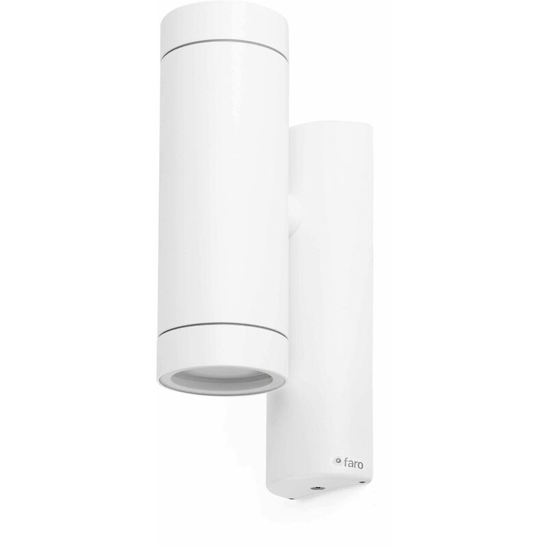 Faro Steps - 2 Light Outdoor Wall Light White IP44, GU10