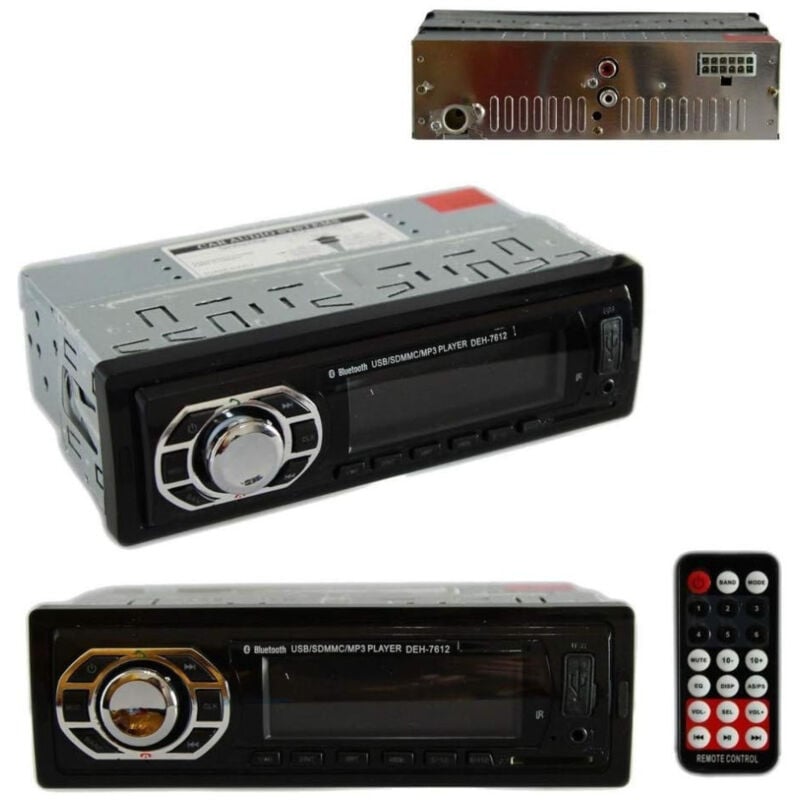 Image of Trade Shop - Autoradio Bluetooth Freisprecheinrichtung fm Radio MP3 usb aux SD-Karte 45 w x 4 -