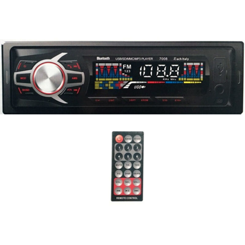 Image of Trade Shop - bluetooth-stereo-autoradio abnehmbare frontplatte fm MP3 usb sd lcd 60Wx4 EC-7008 -