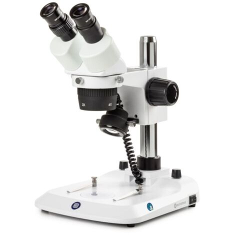 Stéréomicroscope binoculaire StereoBlue - 2x/4x - Statif à colonne