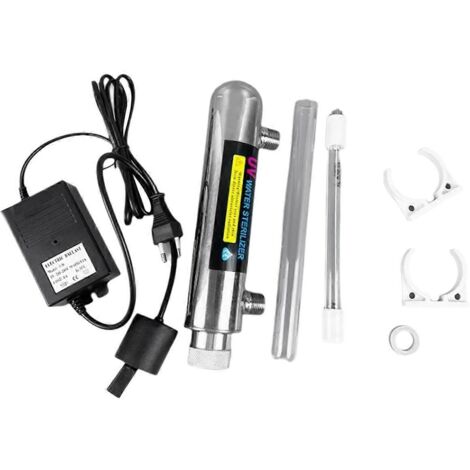 Stérilisateur d'eau UV 12 W pour aquarium (prise UE)