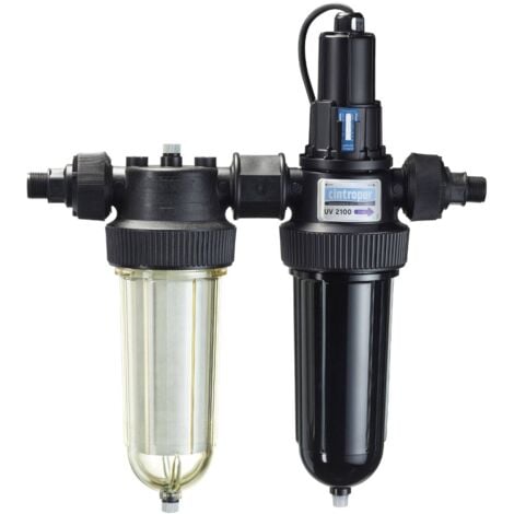 STERILISATEUR DUO-UV CINTROPUR 2100 26/34 - 230V - 50Hz - Désinfection des eaux de puits contaminées - Avec retenue des sédiments importants