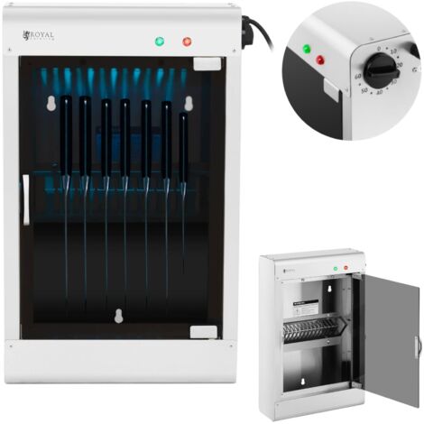 Stérilisateur UV de désinfection de couteaux pour la restauration pour 14 couteaux