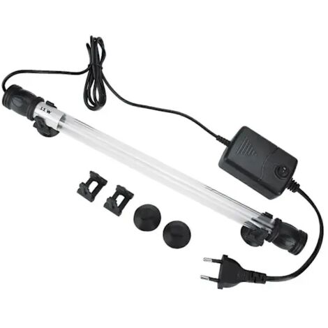Stérilisateur UV submersible étanche, lampe anti-algues vertes pour aquarium (11W)