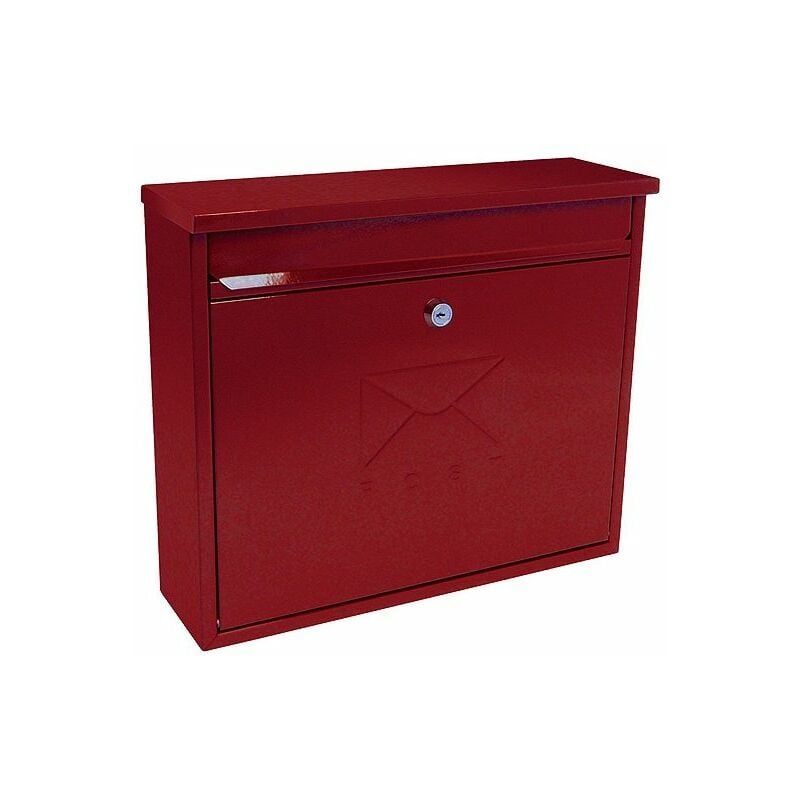 Burg Wachter - Burg-Wachter MB02 r Elegance Banked Post Box Pillarbox Red - Red