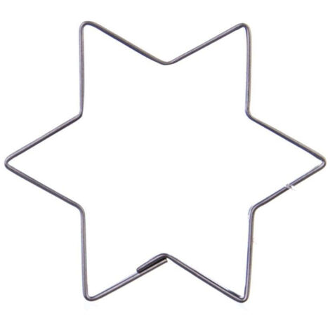 Stern-Ausstecher aus Stahl 6,5 cm