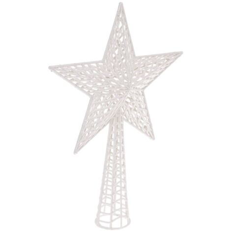 Stern Glitzerstern H.38cm weiß - Feeric lights & christmas