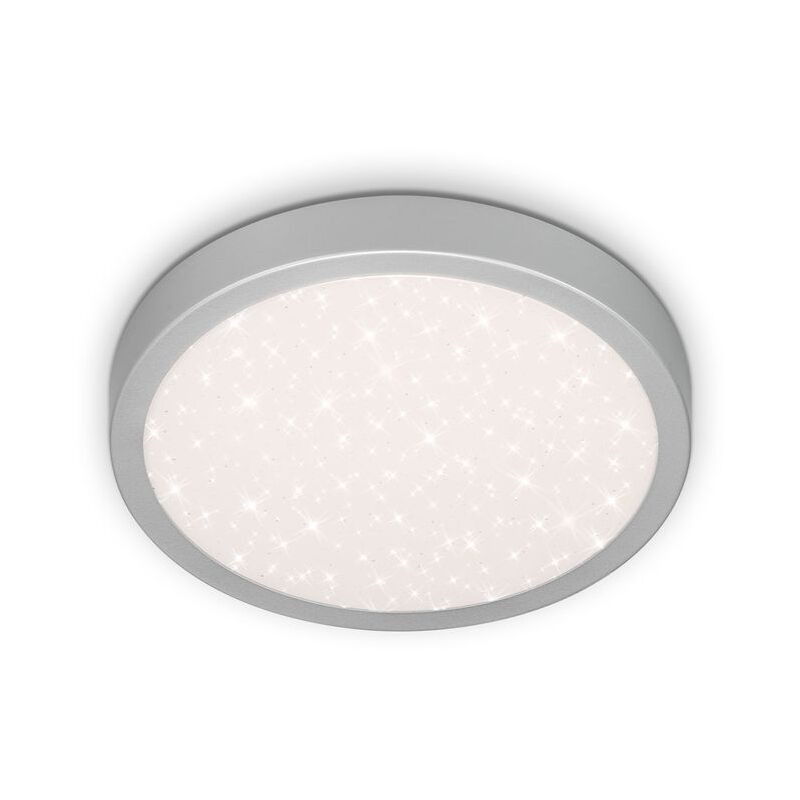 Briloner - Led Deckenleuchte Sternenhimmel 18w Silber Metall-kunststoff Ø28 Cm