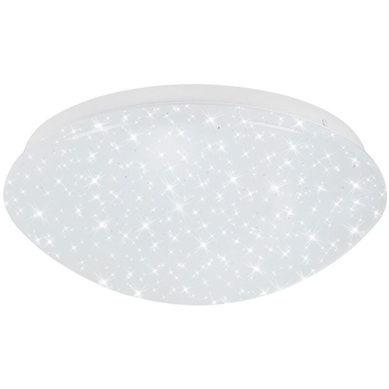 Stelo led Plafonnier pour salle de bain, IP44 Protection contre les projections d'eau, décor étoilé, intensité variable en 2 niveaux, lumière blanche