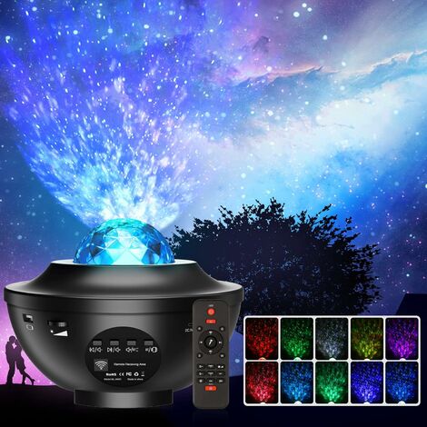 Sternenhimmel Projektor LED Nachtlicht Galaxy Lampe Starry Mond Stern  Bluetooth