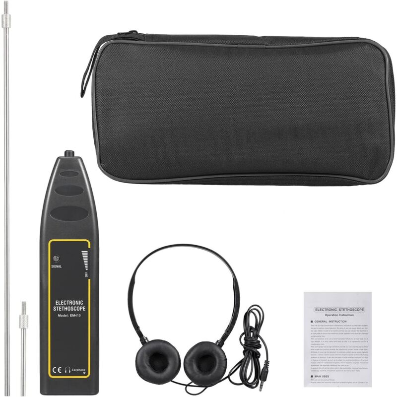 Lifcausal - Stéthoscope électronique pour voiture, équipement de diagnostic sonore, outil de réparation de moteur, détecteur de sons anormaux,