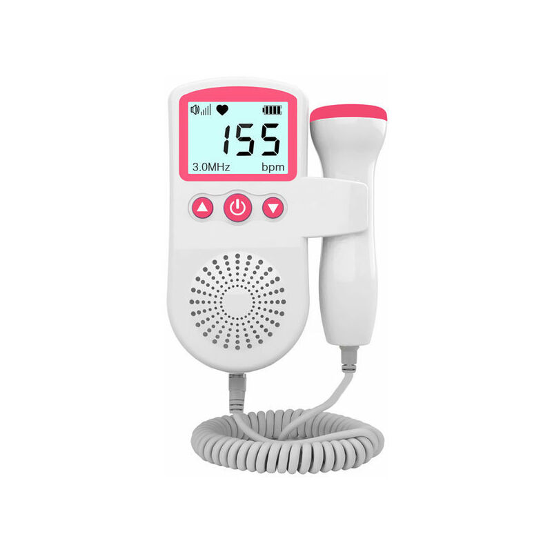 Ensoleille - Stéthoscope Foster pour détecter le rythme cardiaque du bébé rose