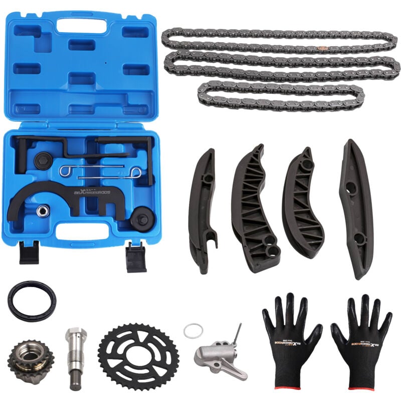 Image of Steuerketten-Satz + Einstellwerkzeug for Mini bmw N47/N47S/N57/N57S 1 3 4 5er X5