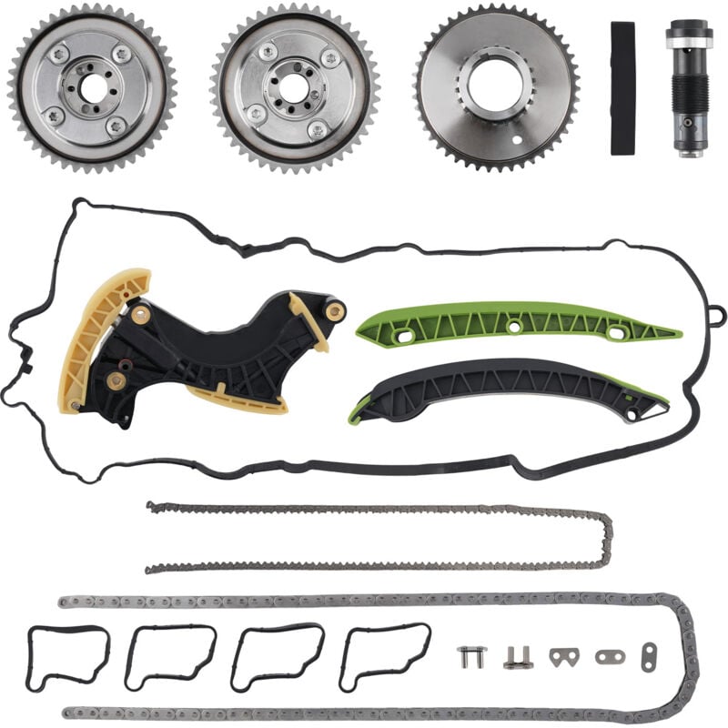 Image of Steuerkettensatz+Einsteller+Spanner Stabil For Mercedes M271 cgi W204 S204