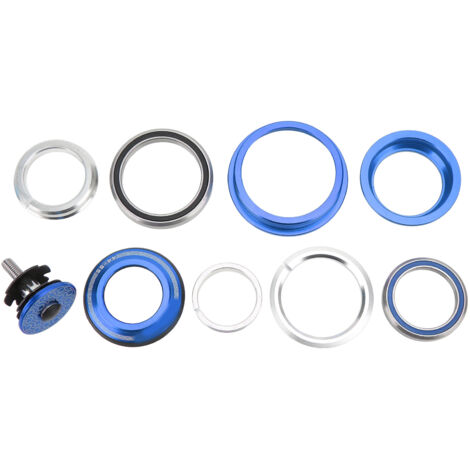 Steuersatz aus Aluminiumlegierung für Mountainbikes, kompatibel mit geraden Gabelrohren, blaue Farbe, Viaron.