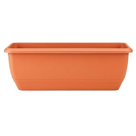 Anthea fioriera rettangolare 50 cm colore terracotta