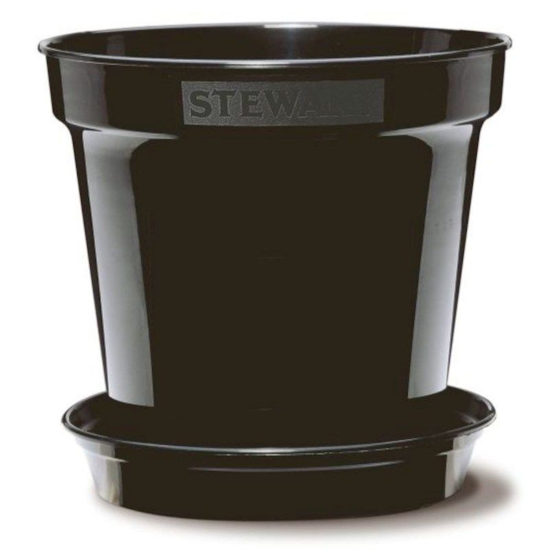 Premium Flower Pot - 18cm - Black (2834005) - Stewart Garden