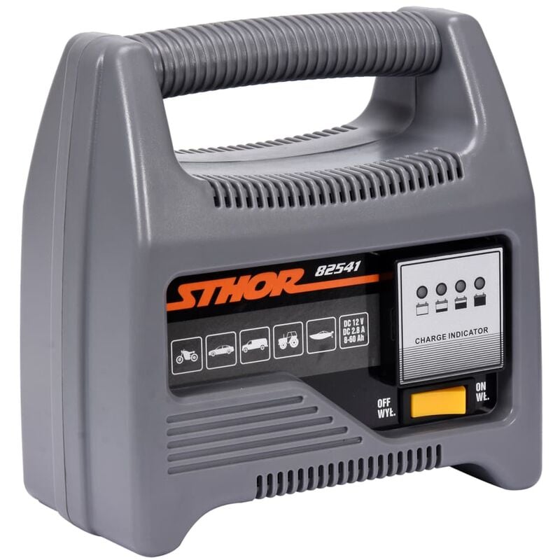 

Sthor Cargador de batería con LED 12V 4A 60Ah