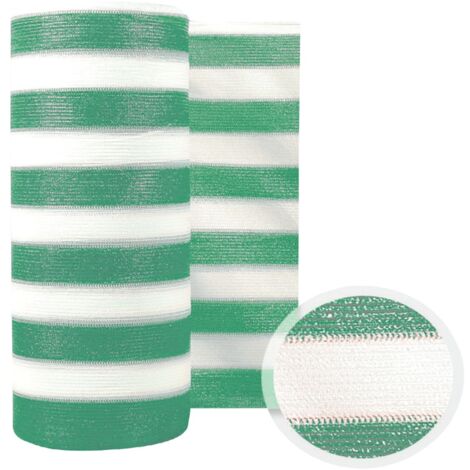 STI Rete Barrè Telo Ombra bianco/verde frangisole frangivista 85gr recinzione H 100 x50m
