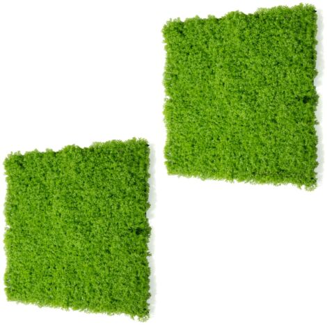 STI Siepe Pannello di Muschio artificiale 3D Verde Chiaro 100x50cm