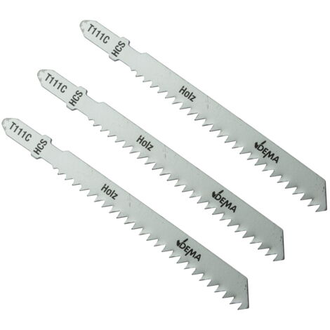 Stichsägeblätter Säge Schneidblätter T-Schaft T111C für Holz Kunststoff 3er Set