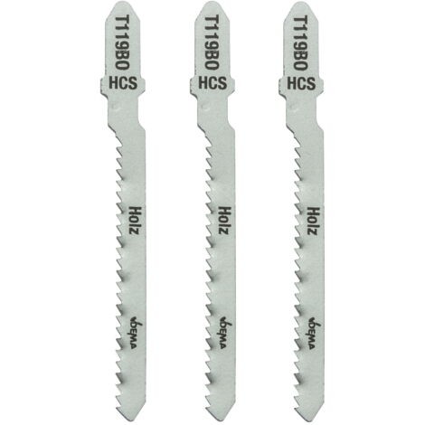 Stichsägeblätter Säge Schneidblätter T-Schaft T119BO für Holz Kunststoff 3er Set
