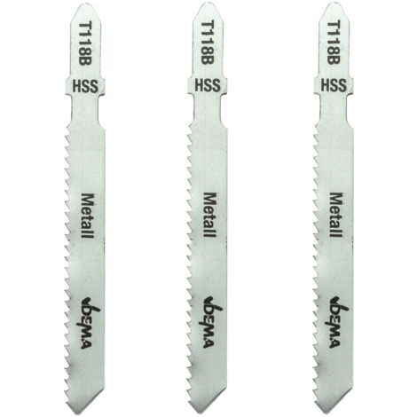 Stichsägeblätter T-Schaft Säge Schneidblätter T118B für Metall 3er Set