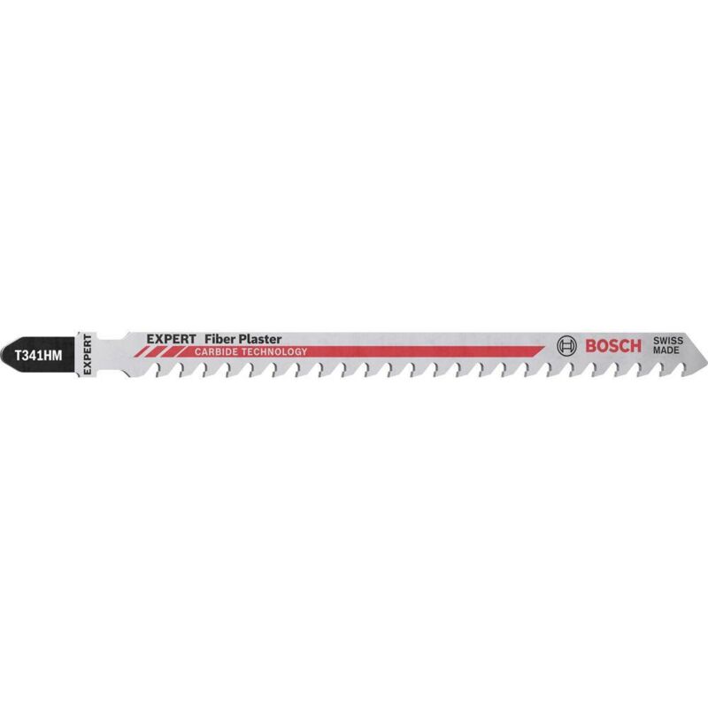 Lame de scie sauteuse Fibre Plâtre T 341 HM longueur totale 132 mm pas de dent 4 3 mm panneaux fibrociment 3 pièces - vue 2