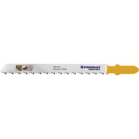 Stichsägeblatt Gesamtlänge 100 mm Zahnteilung 2,5 mm Stärke 1,45 mm HCS