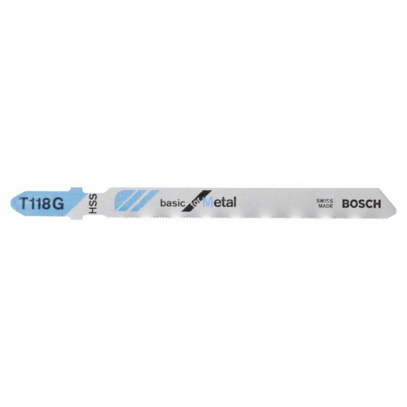 Image of Bosch - Accessories 2608631012 Stichsägeblatt t 118 g Basic for Metal, 5er-Pack 5 St.