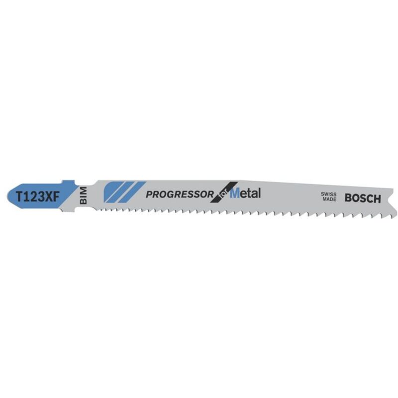 Image of Stichsägeblatt t 123 xf Progressor for Metal, 100er-Pack - Bosch