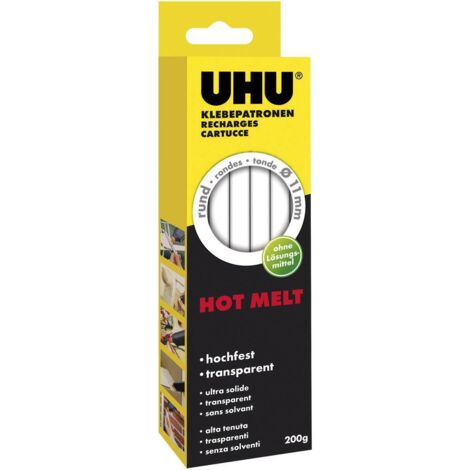Stick colla a caldo UHU 47865 elastici 11 pezzi 11 mm 200 mm