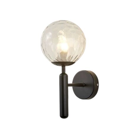 Stick - lampada da parete moderna nera 32 cm